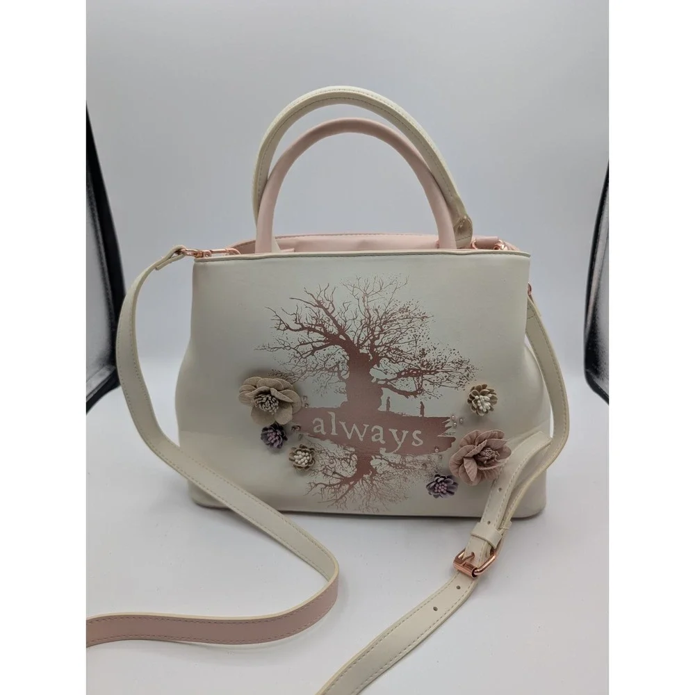 Disney Parks Harry Potter Wizarding World Handbag 3D Floral Convertible HTF Rare